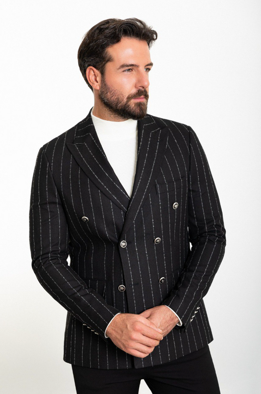 Mazonni Refined Heritage Luxe Tailored Blazer