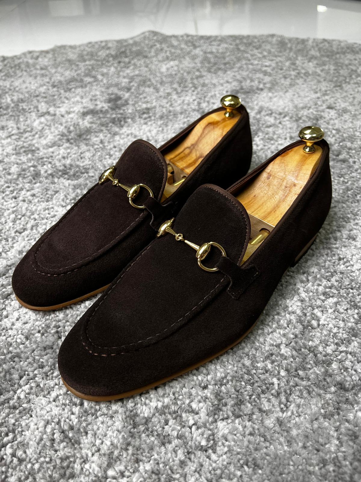 Mazonni Amato Special Edition Neolite Brown Suede Leather Loafer