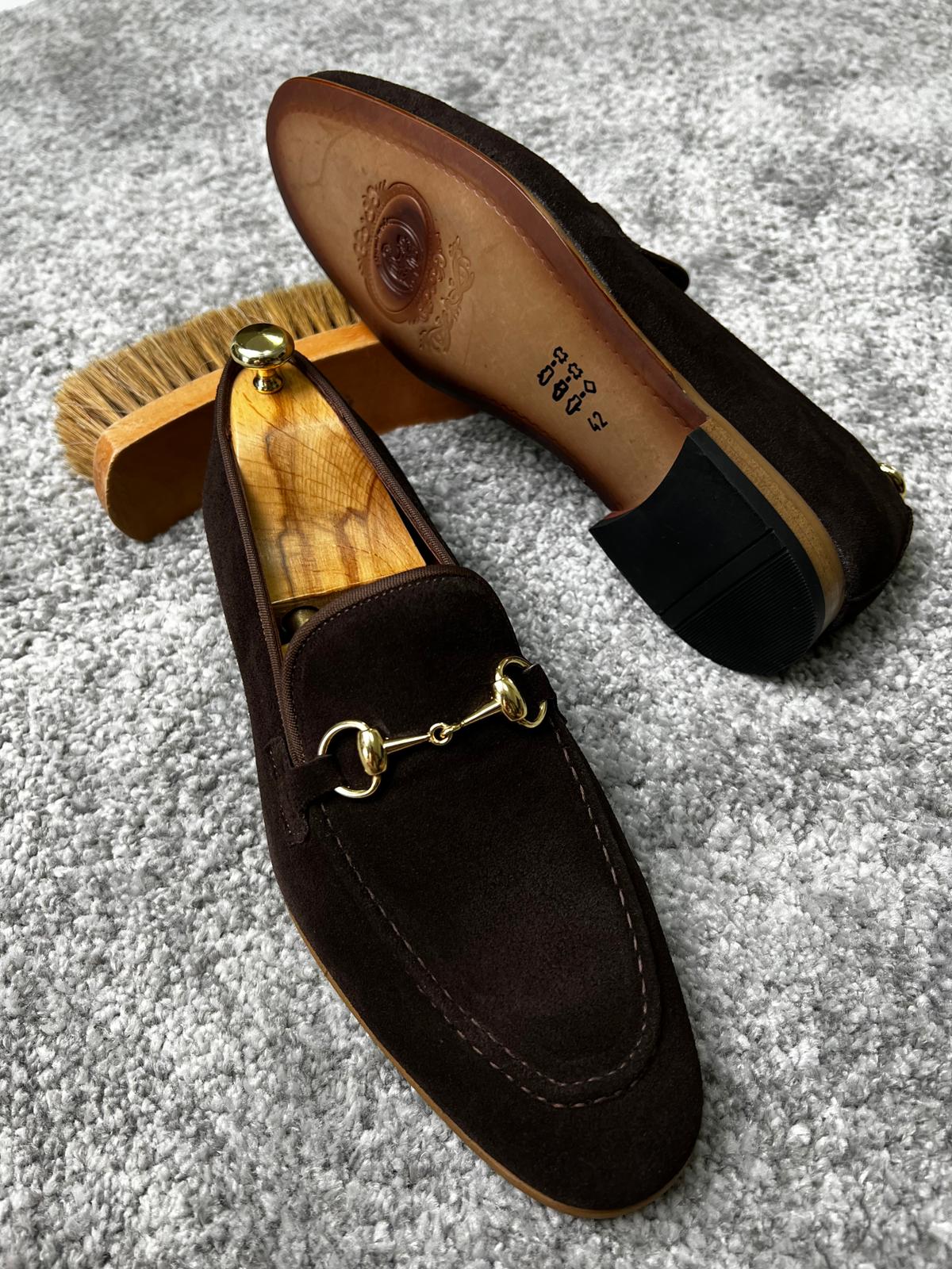 Mazonni Amato Special Edition Neolite Brown Suede Leather Loafer