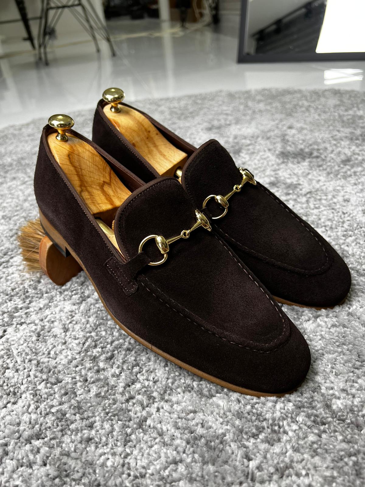 Mazonni Amato Special Edition Neolite Brown Suede Leather Loafer