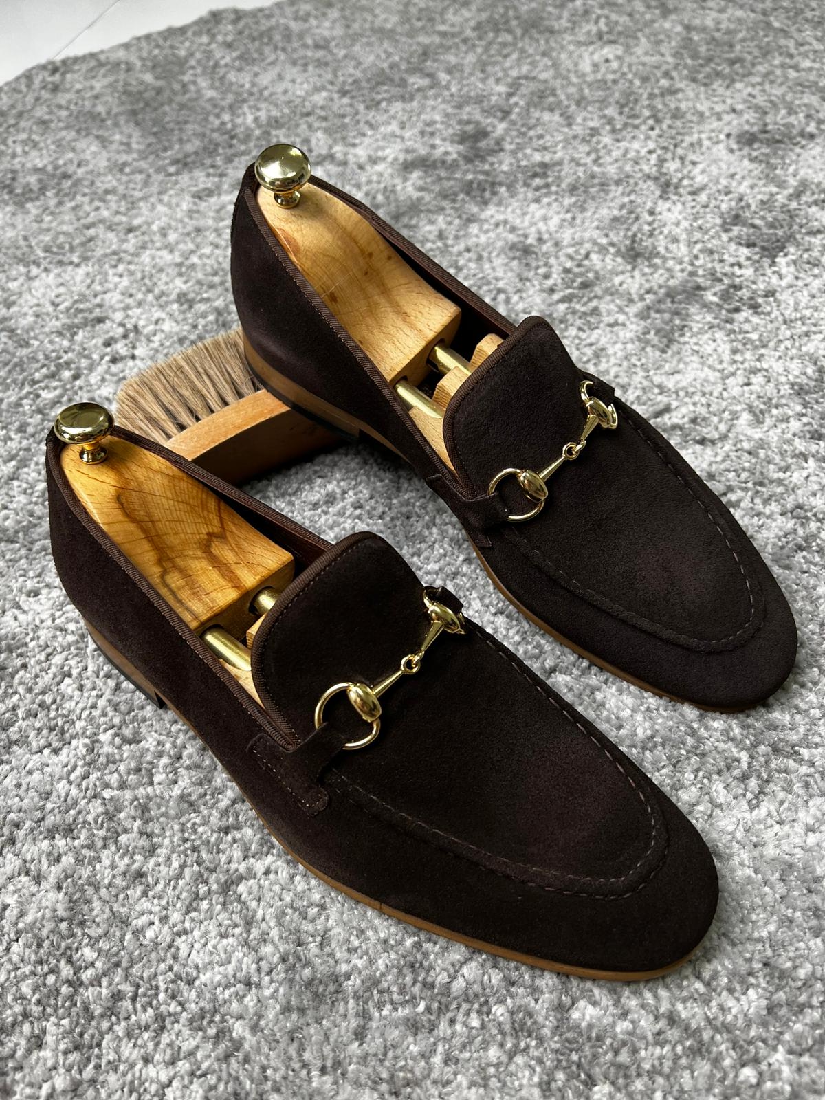 Mazonni Amato Special Edition Neolite Brown Suede Leather Loafer