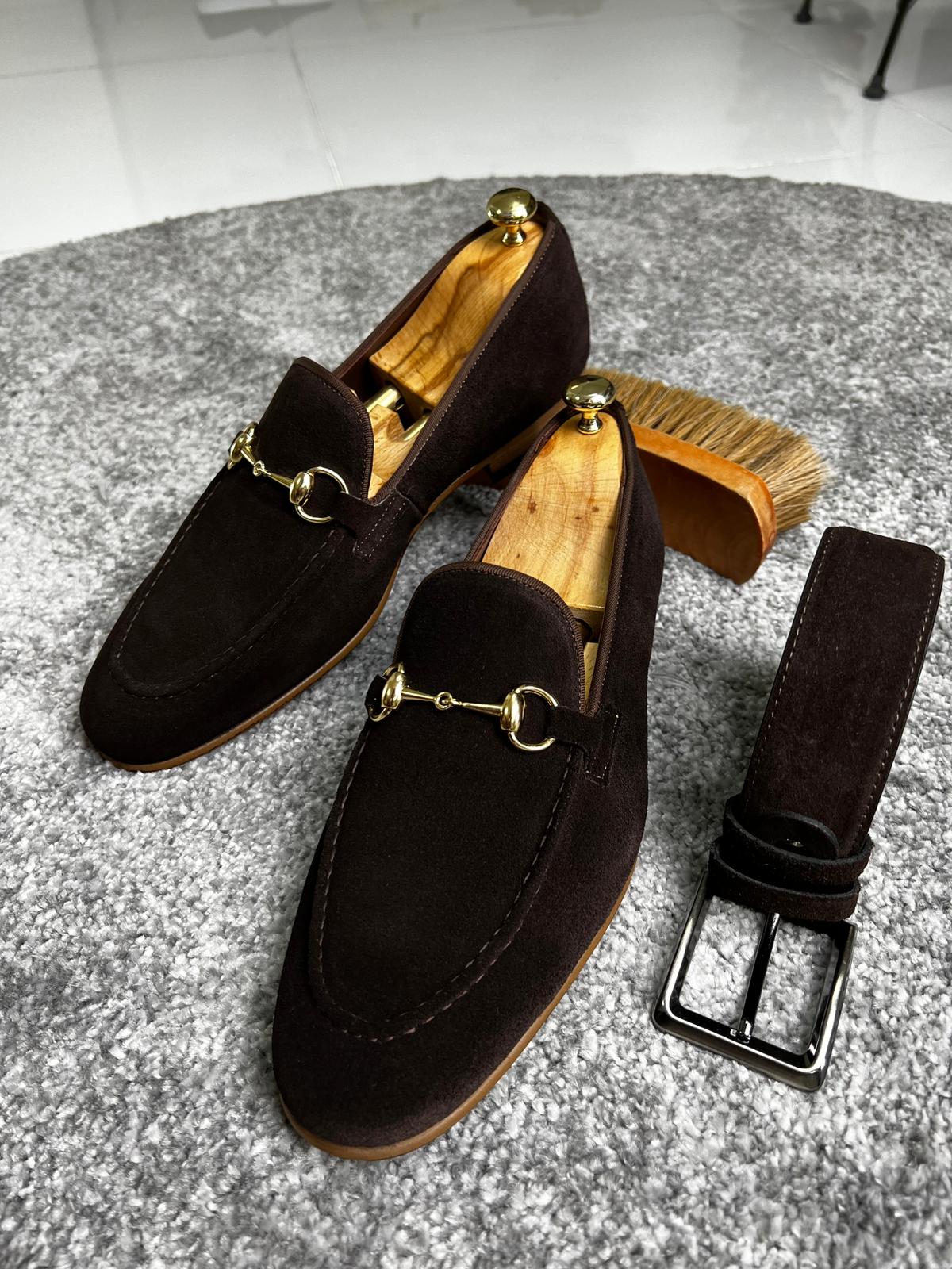 Mazonni Amato Special Edition Neolite Brown Suede Leather Loafer