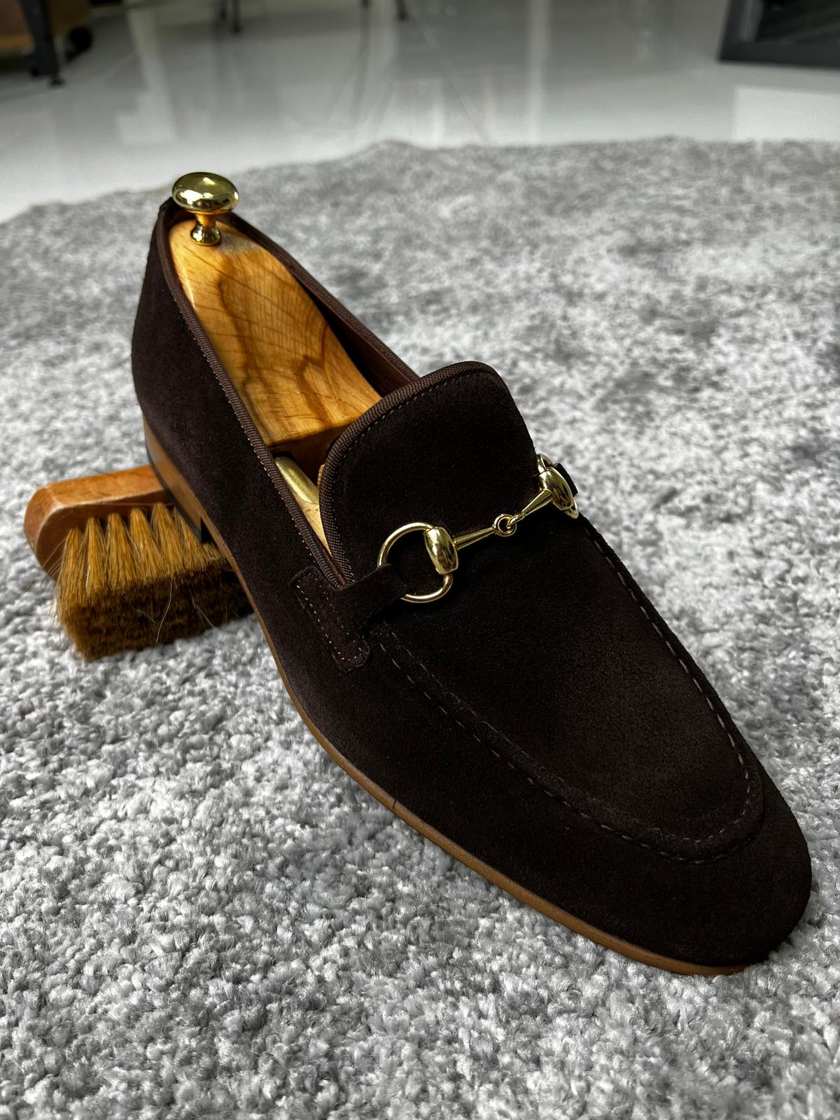 Mazonni Amato Special Edition Neolite Brown Suede Leather Loafer